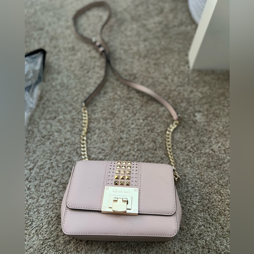 Baby pink Michael Kors mini crossbody